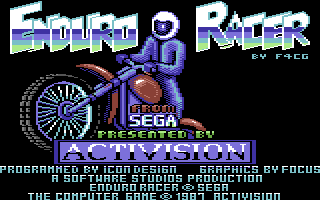 Enduro Racer screenshot 2 for Commodore 64